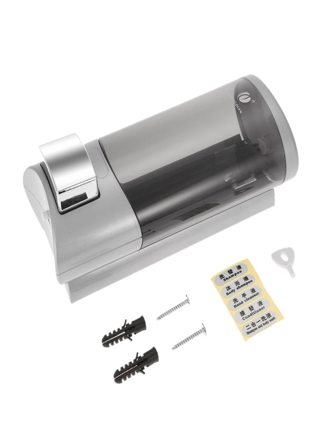 شوانجديان موزع صابون يدوي مثبت على الحائط بزجاجة واحدة من CHUANGDIAN، صندوق شامبو، حمام، مرحاض، سائل غسيل اليدين، شامبو، جل استحمام، موزع صابون سائل، موزع صابون وحامل 500 مل - Image 3