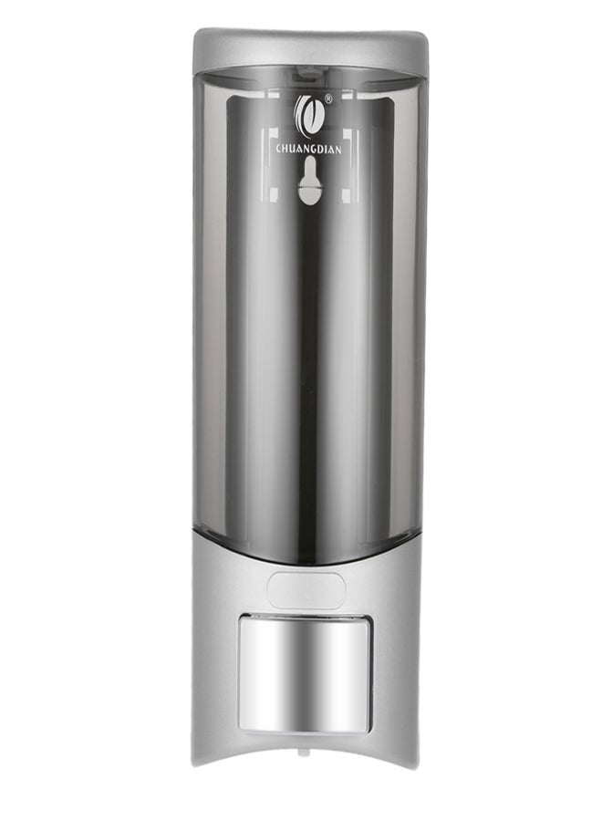 شوانجديان موزع صابون يدوي مثبت على الحائط بزجاجة واحدة من CHUANGDIAN، صندوق شامبو، حمام، مرحاض، سائل غسيل اليدين، شامبو، جل استحمام، موزع صابون سائل، موزع صابون وحامل 500 مل - Image 4