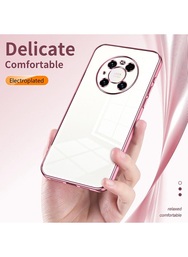 اس-توب جراب لهاتف Huawei Mate 40 Pro، جراب هاتف شفاف مطلي بفتحة دقيقة - Image 5