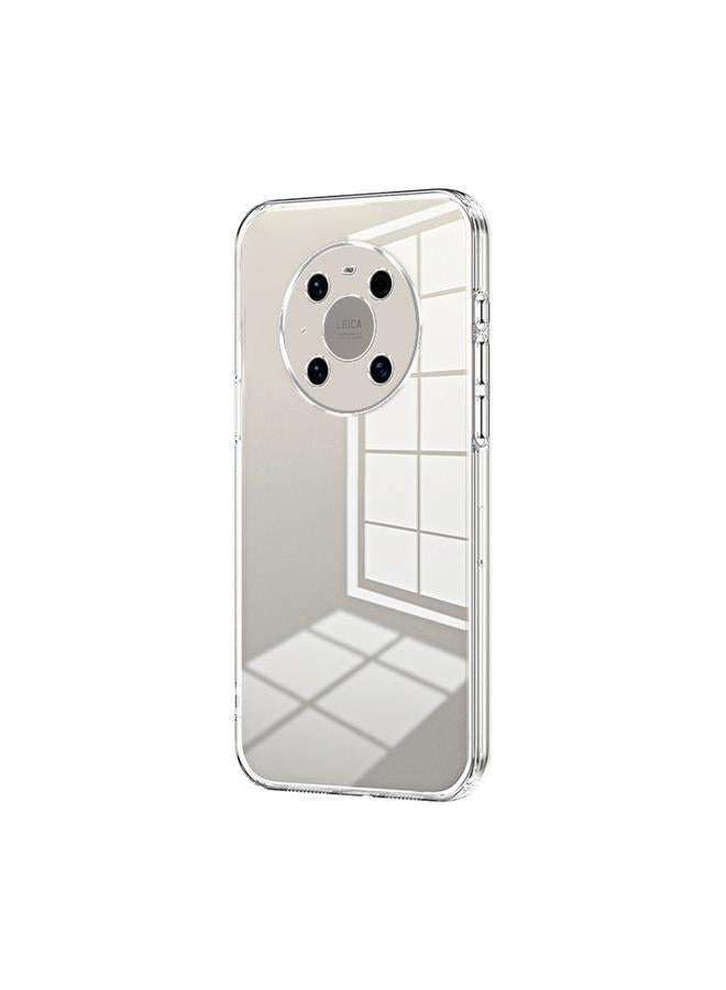 اس-توب جراب لهاتف Huawei Mate 40 Pro، جراب هاتف شفاف مطلي بفتحة دقيقة - Image 1