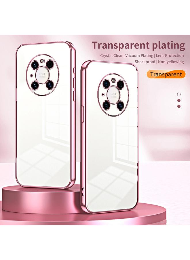 اس-توب جراب لهاتف Huawei Mate 40 Pro، جراب هاتف شفاف مطلي بفتحة دقيقة - Image 2