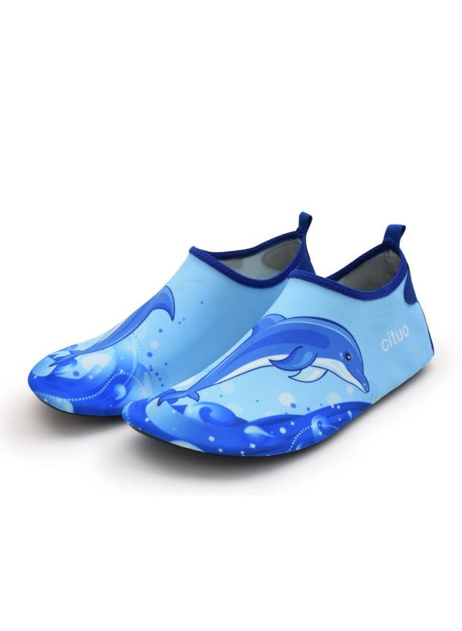 Portable Sports Beach Upstream Snorkeling Diving Non-slip Swimming Treadmill Shoes Red Foot Skin Soft Sole Shoes Dolphin