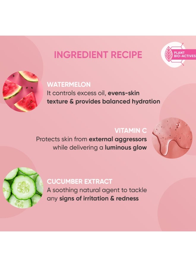 Dot & Key Watermelon Super Glow Gel Face Wash with Vitamin C & Cucumber | Face Wash for Glowing Skin, Pigmentation and Dark Spot Reduction Normal, Combination & Oily Skin (200ml) | Pack of 2 - Image 3