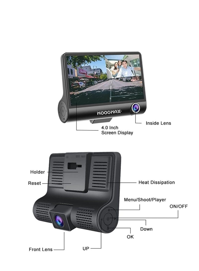 MOOGMAX MOOGMAX WDR Full HD 1080P Dash Camera with Wide Dynamic Range, Night Vision, and Wi-Fi Connectivity for Enhanced Vehicle Security and Recording - Image 3