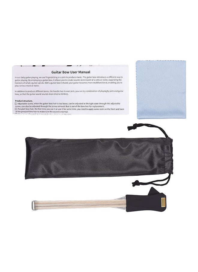 Generic Guitar Bow with Guitar Pick for Folk Acoustic Guitar Picasso Bow Stringed Instrument Double Sided Bow Hair Guitar Playing Bow   Accessories  - Image 2