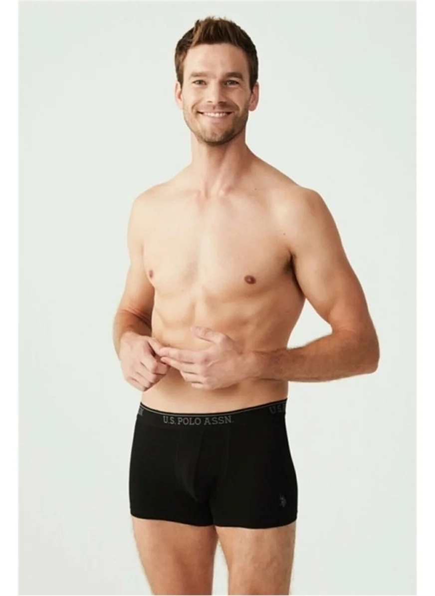 يو اس بولو اسن 80097 Men's Black-Anthracite-Navy 3-Pack Boxer
