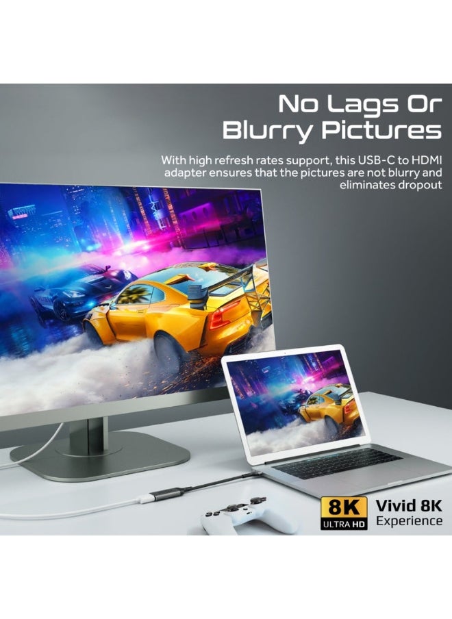 Promats Promate MediaLink-8K 8K@60Hz CrystalClarity™ USB-C to HDMI® Adapter  - Image 2