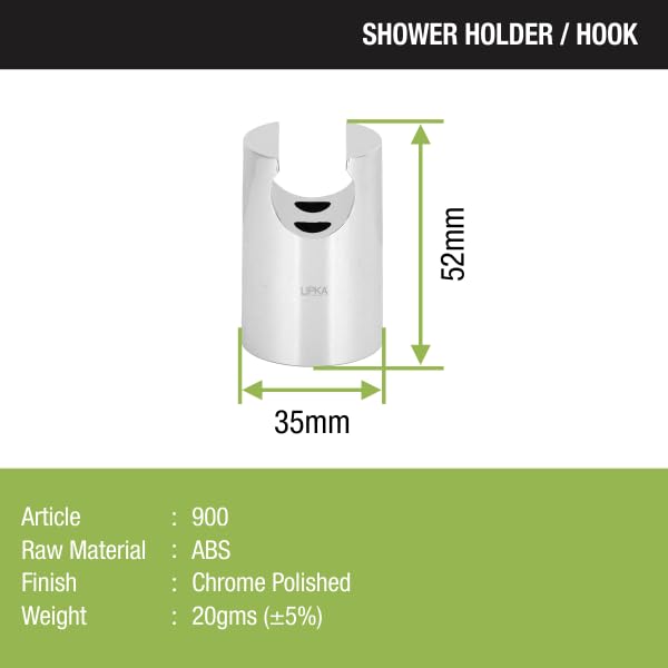 LIPKA Galaxy Pack of 4 ABS Health Faucet/Shower Head Holder | Chrome Finish Wall Mounted Bracket Hook for Bathroom Faucet/Hand Shower | Jet Spray Hand Faucet Holder - Image 2