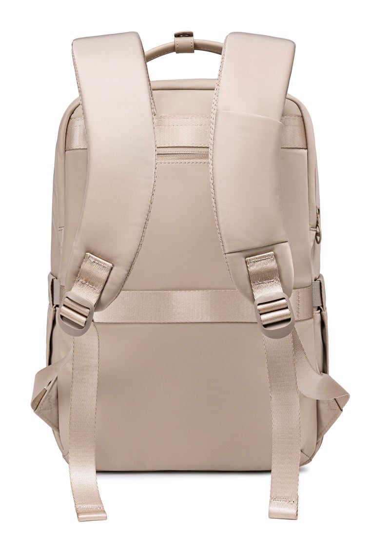 Chantria Premium Lightweight Laptop Backpack for Women Water Resistant Multifunctional Anti-Theft Daypack for Casual/Office/School/College, CB00762-Khaki  - Image 3