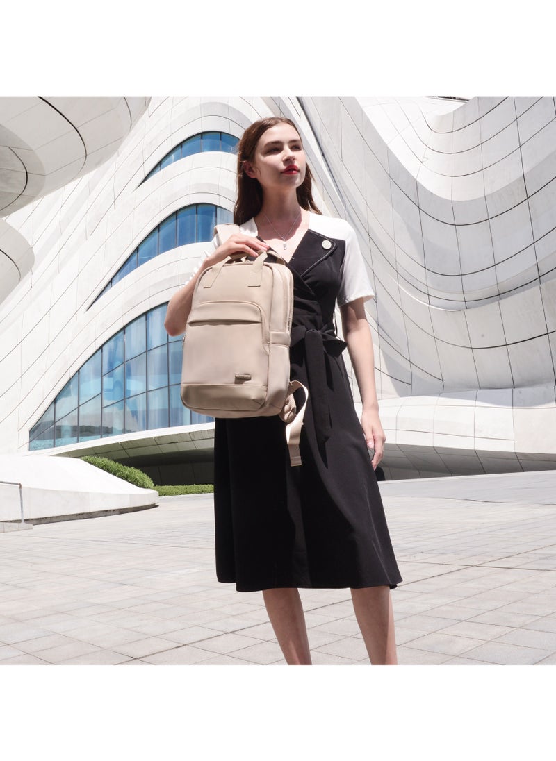 Chantria Premium Lightweight Laptop Backpack for Women Water Resistant Multifunctional Anti-Theft Daypack for Casual/Office/School/College, CB00762-Khaki  - Image 4