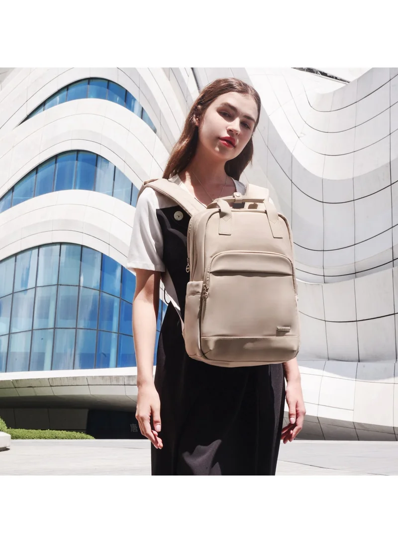 Chantria Premium Lightweight Laptop Backpack for Women Water Resistant Multifunctional Anti-Theft Daypack for Casual/Office/School/College, CB00762, Khaki
