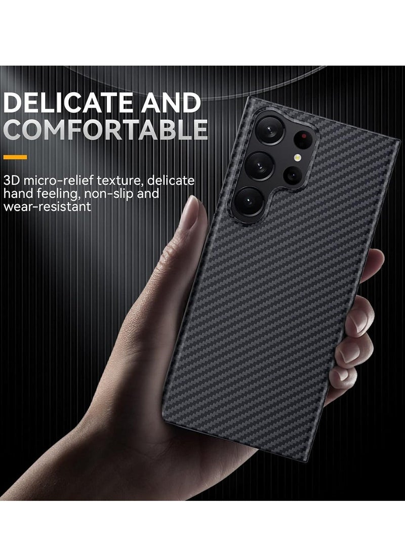 Carbon Fiber Case for Samsung Galaxy S25 Ultra (2025) – Ultra-Thin, Lightweight & Durable Aramid Fiber Design, Anti-Fingerprint Nanocoating, Precision-Fit Protective Cover - Image 2