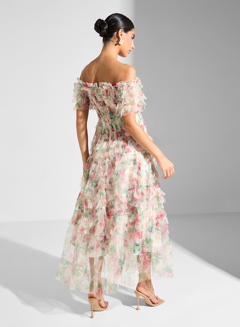 Ella Limited Edition Floral Ruffled Maxi Dress  - Image 2