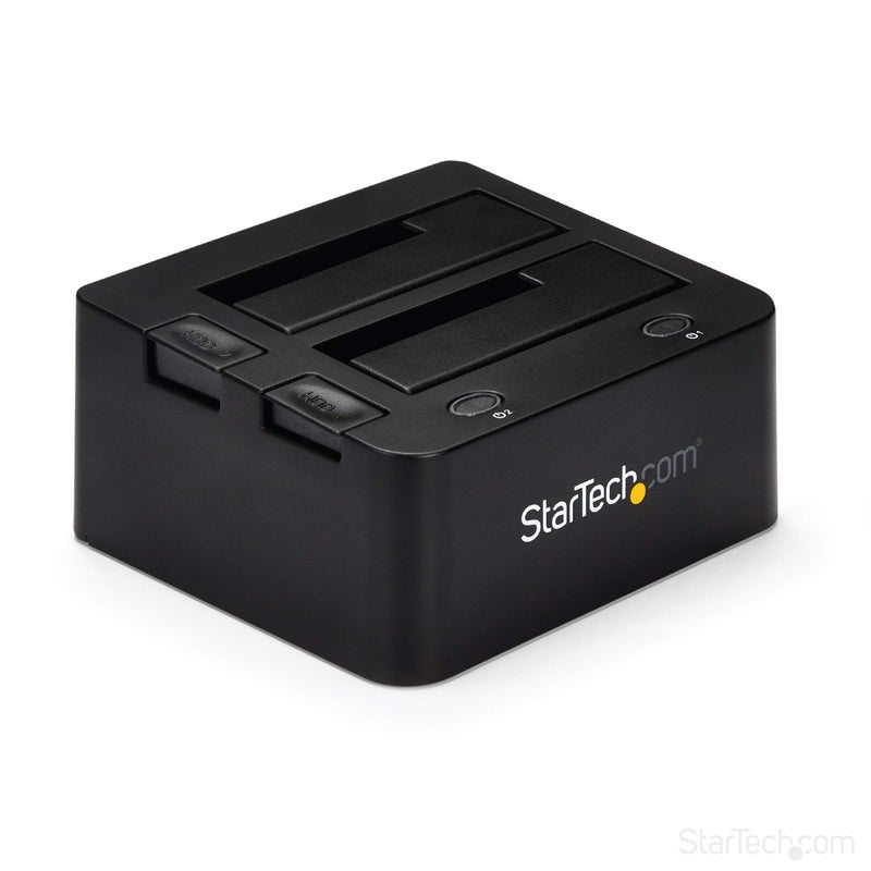 Startech.com StarTechcom DualBay USB 30 to SATA and IDE Hard Drive Docking Station USB Hard Drive Dock External 2535 SATA IIIIDE SSDHDD Docking Station HotSwap Drive Bays TopLoading UNIDOCKU33 - Image 2