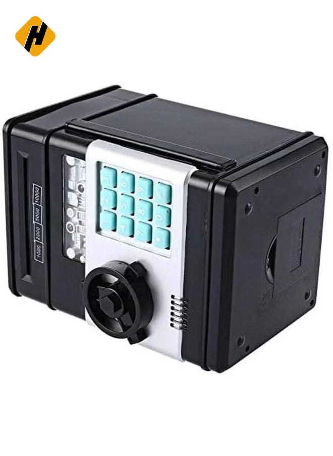 HuHa "Kids Mini Electronic Money Bank – Black Coin and Cash Saving Box, Model WHD1046"  - Image 2