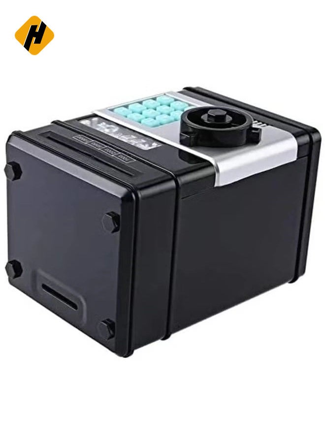 HuHa "Kids Mini Electronic Money Bank – Black Coin and Cash Saving Box, Model WHD1046"  - Image 3