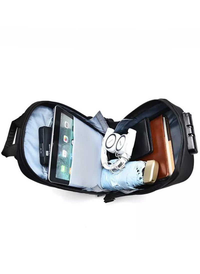 Contex - Bag multifunctional anti theft anti scratch hard shell motorcycle chest bag waterproof trendy versatile shoulder bag crossbody bag - Image 1