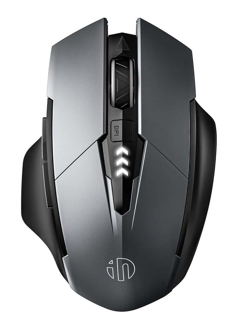 inphic A1 Wireless Mouse – Rechargeable, Silent Click, Ergonomic Design, 2.4G/ Bluetooth Dual Mode (Optional), Adjustable DPI, Portable Optical Mouse for Laptop, PC, Mac, Office & Gaming - Image 2