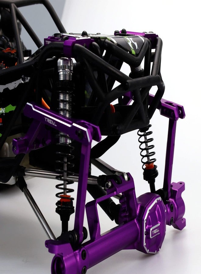 Treal Aluminum 7075 Front Shock Mounts,Multi-Hole Positions for RBX10 Ryft (Purple) - Image 4