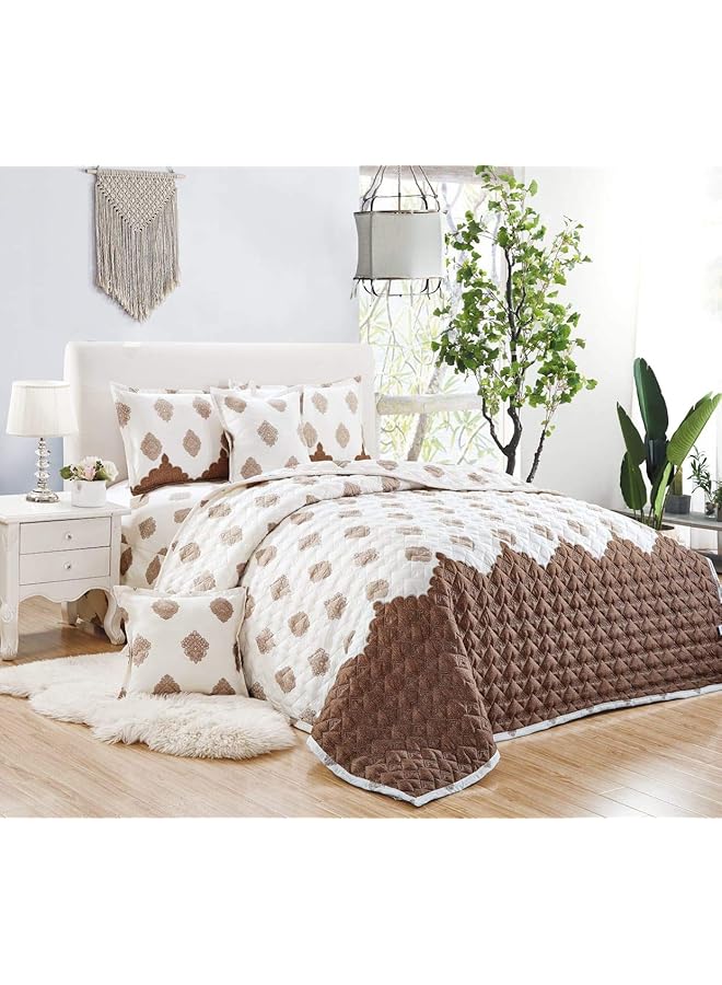 erorex Double Side Compressed 4 Piece Comforter Set Single Size