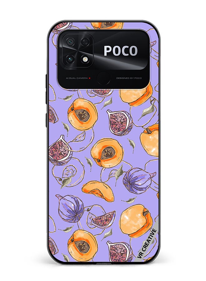 VR CREATIVE Protective Case Cover For Xiaomi Poco C40 Louryxappricot Design Multicolour - Image 1