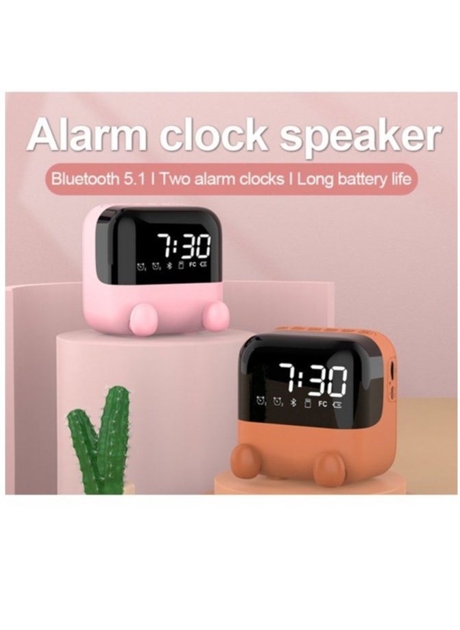 AROAQ - Digital Alarm Clock with Wireless Loudspeaker FM Dual Alarm Answering Phone Dimmable LED Display and Personal Wearable Surround Sound Speaker - Image 1