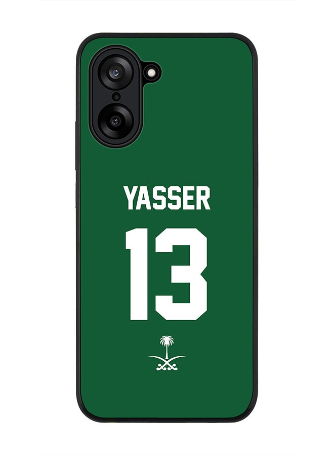 Stylizedd For OnePlus Nord CE5 / Ace 5 Racing Case,Slim fit Camera Protection, Shockproof Thin Phone cover  - Football - Saudi Arabia - Yasser