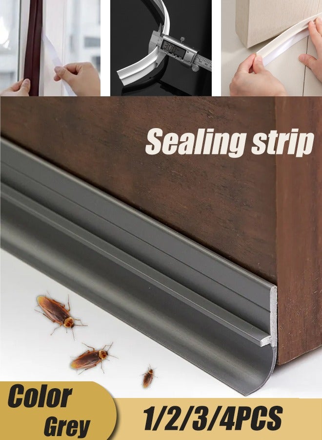 Door and Sliding Window High Viscosity Sealing Strip, Self-adhesive Door Bottom Sealing Tape, Insect-proof Windproof Window Sealing Strip, Shock-absorbing Buffer Sound-insulating Noise-reducing, Wea  - Image 1