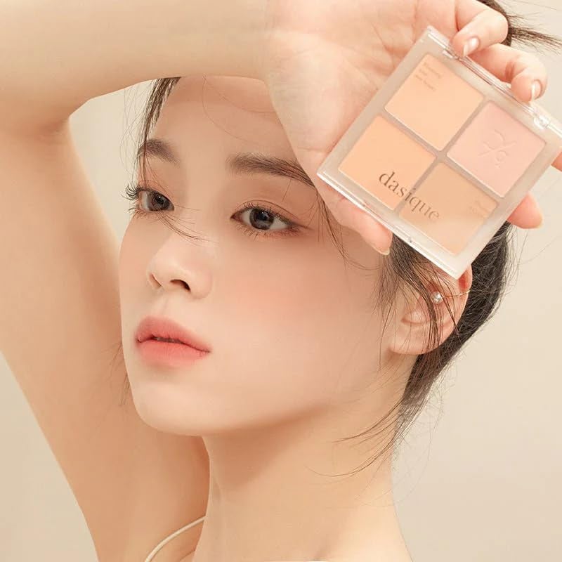 Dasique Blending Mood Cheek #01 Warm Blending l Cruelty-Free l 4 Blendable Shades in Lightweight, Long-lasting, Smooth Powder - Image 2