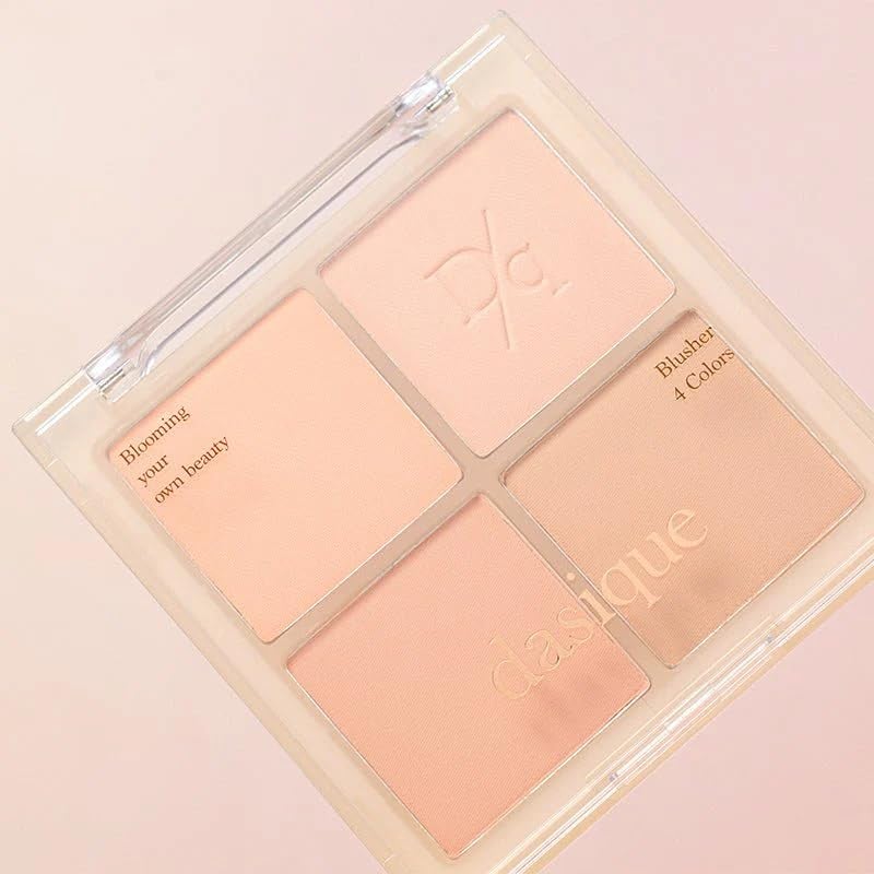 Dasique Blending Mood Cheek #01 Warm Blending l Cruelty-Free l 4 Blendable Shades in Lightweight, Long-lasting, Smooth Powder - Image 4