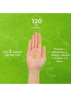 DEAL SUPPLEMENT Bioactive Vitamin B Complex | 240 Veggie Capsules - Methylated B Vitamins & Esterified Vitamin C, High Potency & Easy Absorption – Immune, Energy, & Metabolism Supplement – Non-Gmo, Vegan  - Image 5