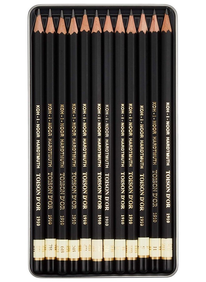 KOH-I-NOOR Toison D'Or 8B2H Graphite Pencil (Pack Of 12)  - Image 3