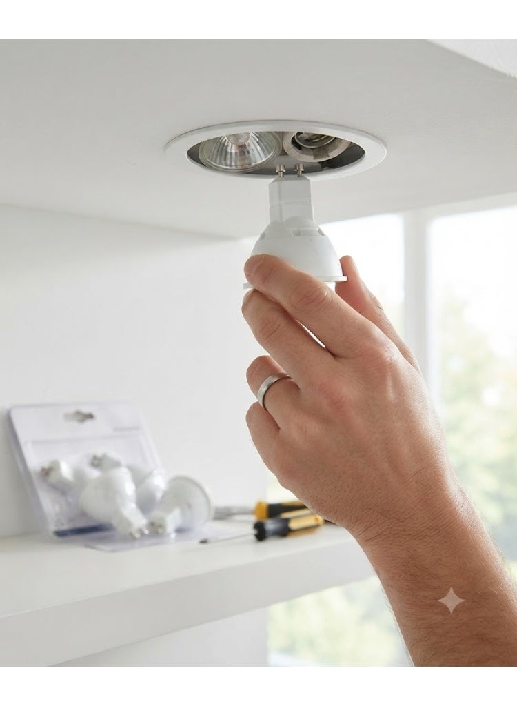ار ار RR الإضاءة LED بقعة ضوء السقف ، موفر للطاقة صفر مصباح موضعي للأشعة فوق البنفسجية مع التجويف العالي MR16 / GU5.3 5.5W 230VAC لضوء النهار والمكتب المنزلي الداخلي 6500K 5.5W حزمة من 2 - Image 3