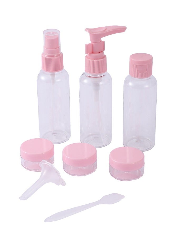 LAWAZIM Cosmetic Bottles Set - 8 Piece | Clear Travel Size Bottle Kit, Reusable BPA-Free Refillable Leak-Proof, Dispensers, Sprayers, for Lotion, Shampoo, Soap, Liquids, Makeup, Skincare, Toiletries. - Image 2