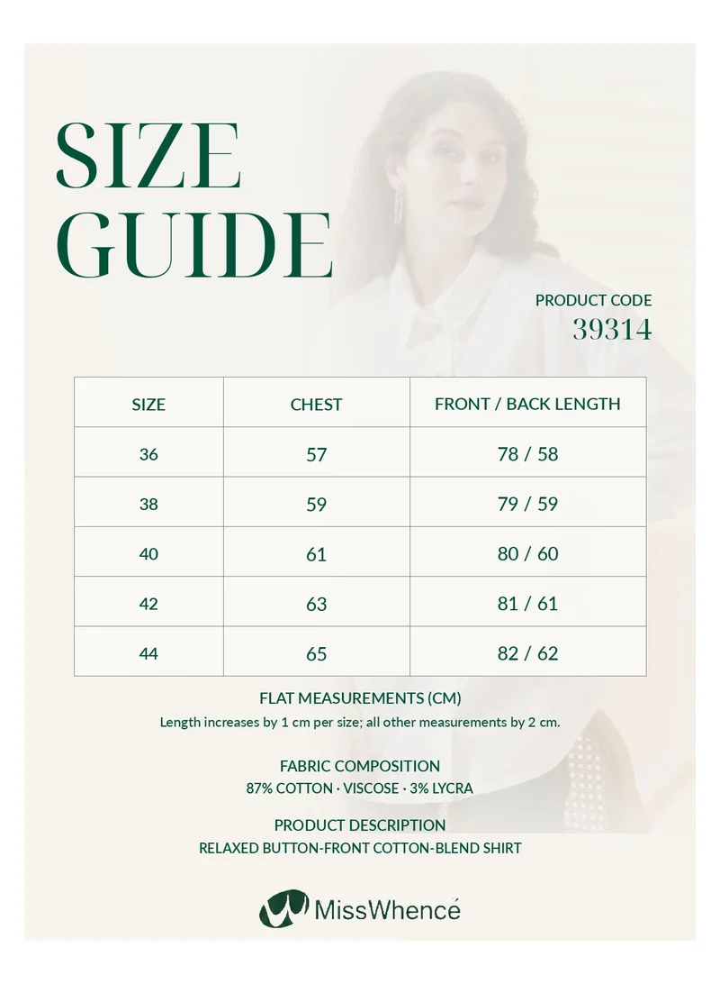 MissWhence  Oversized Button-Front Shirt with Pocket Detail - White for Women | Best Price UAE