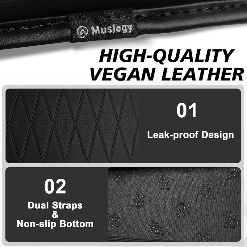 Muslogy Center Console Armrest Cover Compatible with 2026 Toyota RAV4 Accessories Comfort Armrest Pad Arm Rest Cushion Vegan Leather Protector Regular Thick(V2 Diamond Pattern) - Image 3