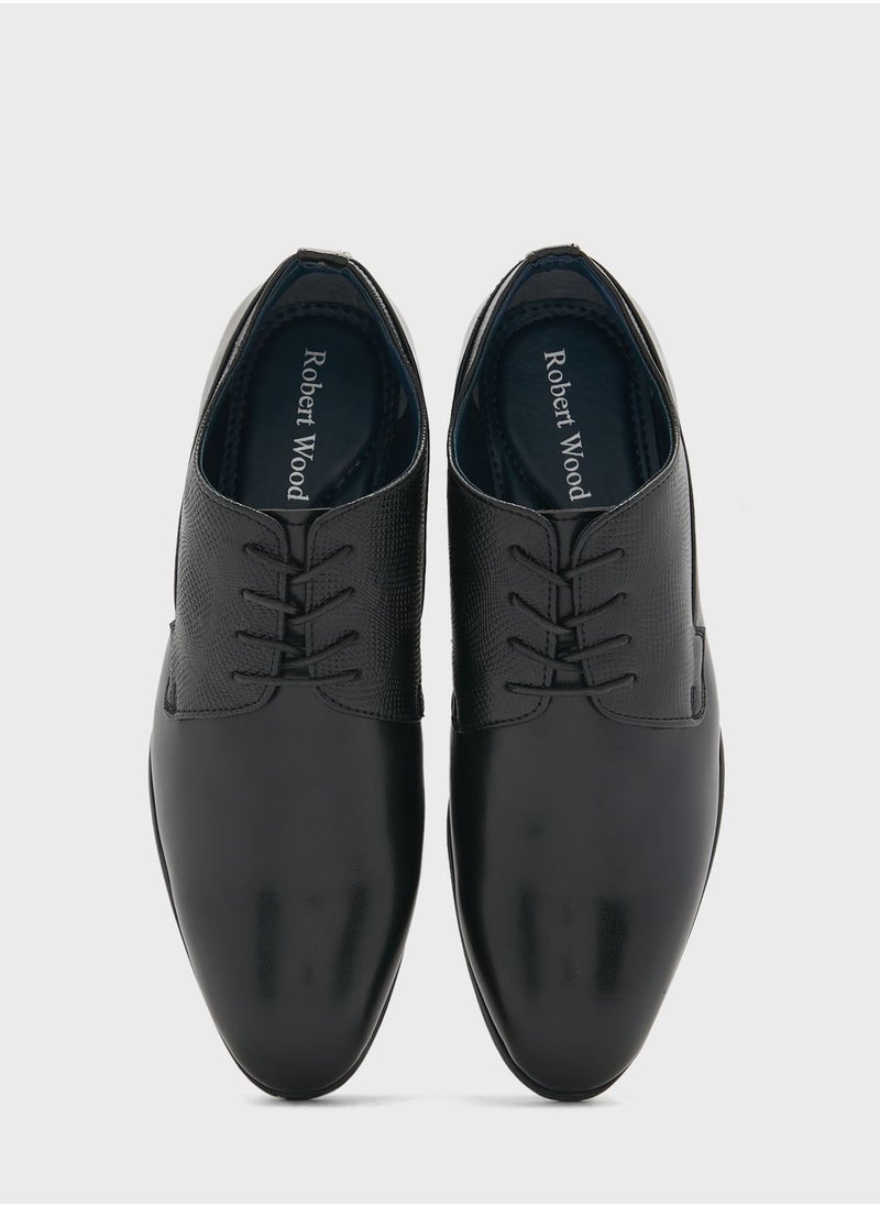 Robert Wood - Snake Print Formal Lace Ups - Image 1