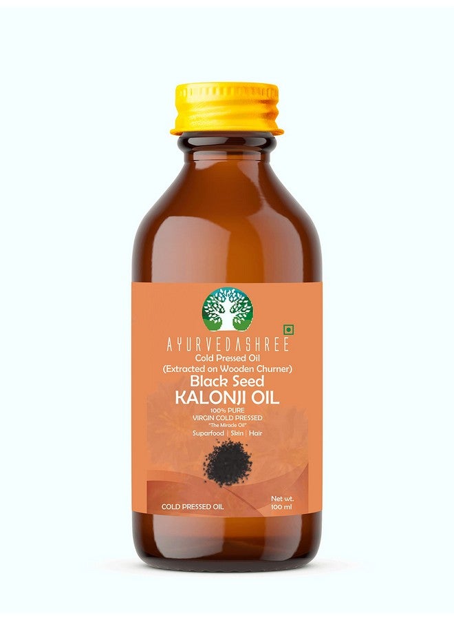 AYURVEDASHREE Cold Pressed Black Seed Oil Omega 3 6 9 ; Super Antioxidant & Immune Support Joints Digestion Hair & Skin 3.38 Fl Oz. Extracted On Wooden Churner No Gmountreated Unrefined - Image 1