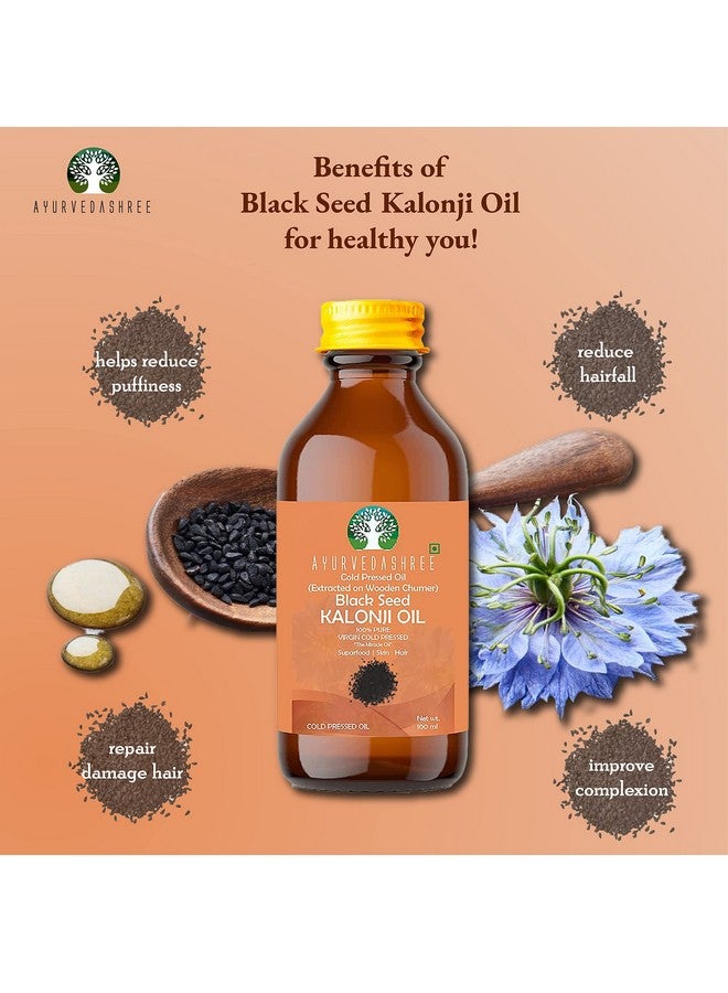 AYURVEDASHREE Cold Pressed Black Seed Oil Omega 3 6 9 ; Super Antioxidant & Immune Support Joints Digestion Hair & Skin 3.38 Fl Oz. Extracted On Wooden Churner No Gmountreated Unrefined - Image 3