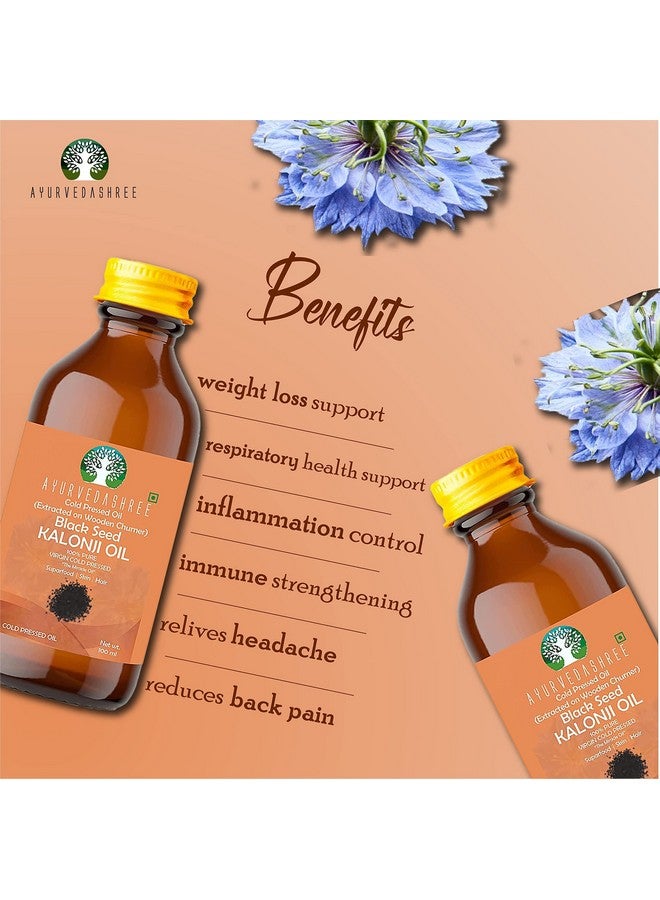 AYURVEDASHREE Cold Pressed Black Seed Oil Omega 3 6 9 ; Super Antioxidant & Immune Support Joints Digestion Hair & Skin 3.38 Fl Oz. Extracted On Wooden Churner No Gmountreated Unrefined - Image 4