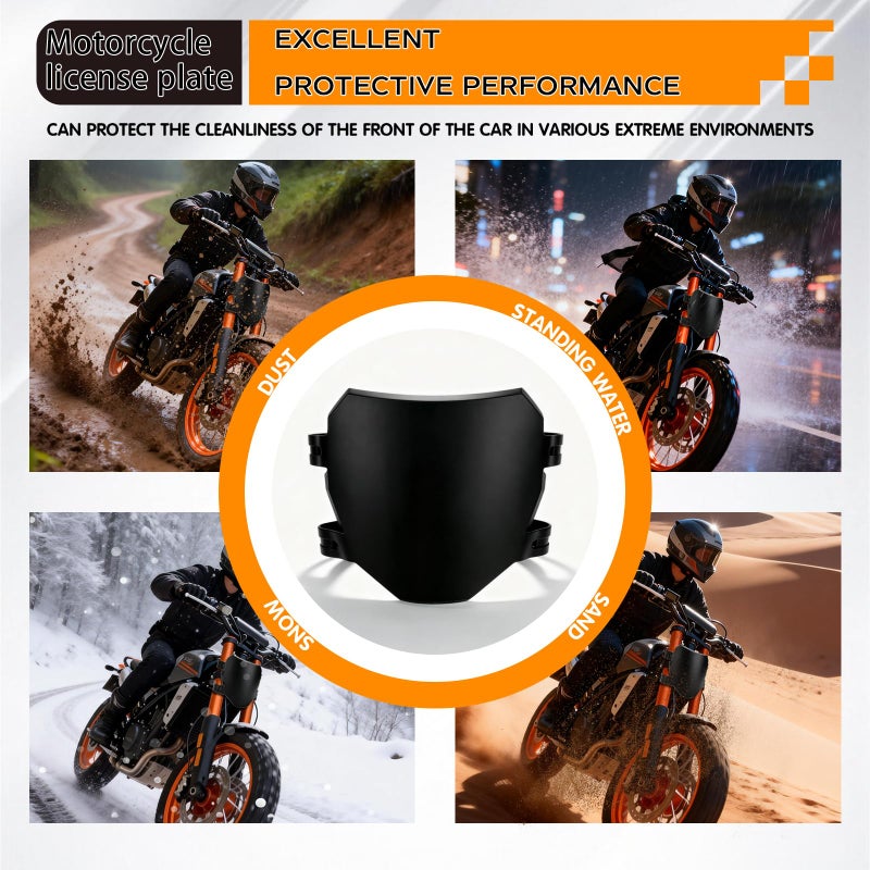 Zihvfzu Electric Dirt Bike Number Plate Front, Downhill Electric Bike Plate for Q20, S1/S2/Y1/RX, X1S/X/X2, LBX, Sting MX3/MX4/MX5, XXX, Mantis, Dragster, Pro SS/SR/S, Soleil 01, RTR - Image 5