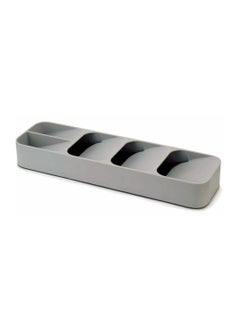 Plastic Cutlery Organizer Silverware Organizer Storage Tray Compact Cutlery Organizer for Kitchen Drawer Holding Flatware Spoons Forks