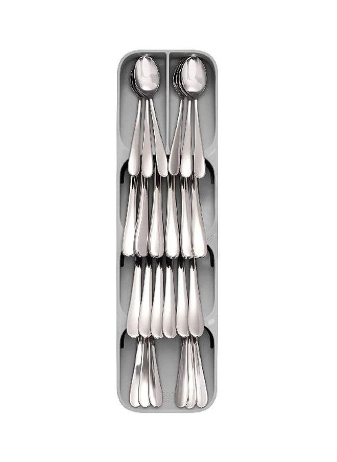 Generic - Plastic Cutlery Organizer Silverware Organizer Storage Tray Compact Cutlery Organizer for Kitchen Drawer Holding Flatware Spoons Forks - Image 1