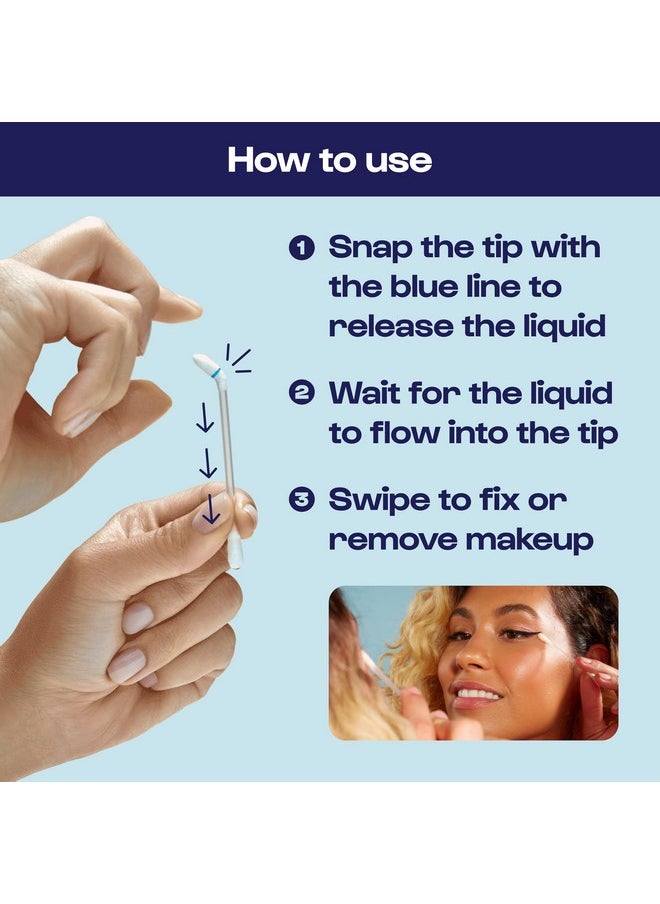 ALLEYOOP Alleyoop Tip Off Liquid-Filled Makeup Removing Swabs - 3-Pack x 24 Count - Easy-To-Use and Space Saving - Aloe Vera Calms and Soothes the Skin  - Image 5