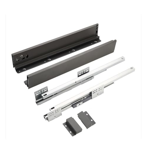 RAB Tandem Box Drawer for Kitchen Soft Close Slim Tandem For Moduler Kitchen (Code:- Tandem box, Size- 450mm, 6", Color- Grey, Pack of 1 Set) - Image 2