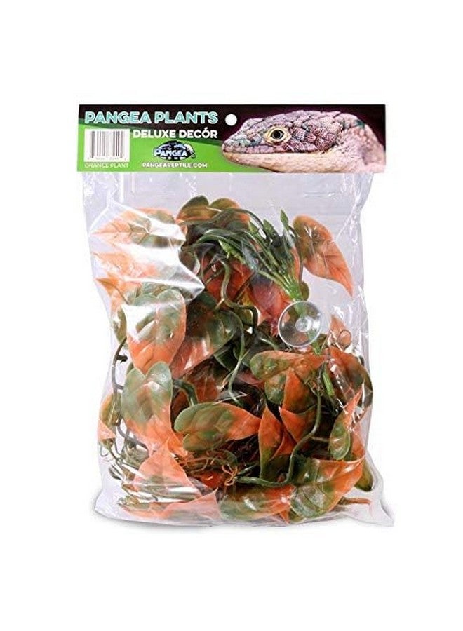 Pangea Pangea Hanging Plants Deluxe Decor for Reptile Enclosure Habitat (Orange)  - Image 4