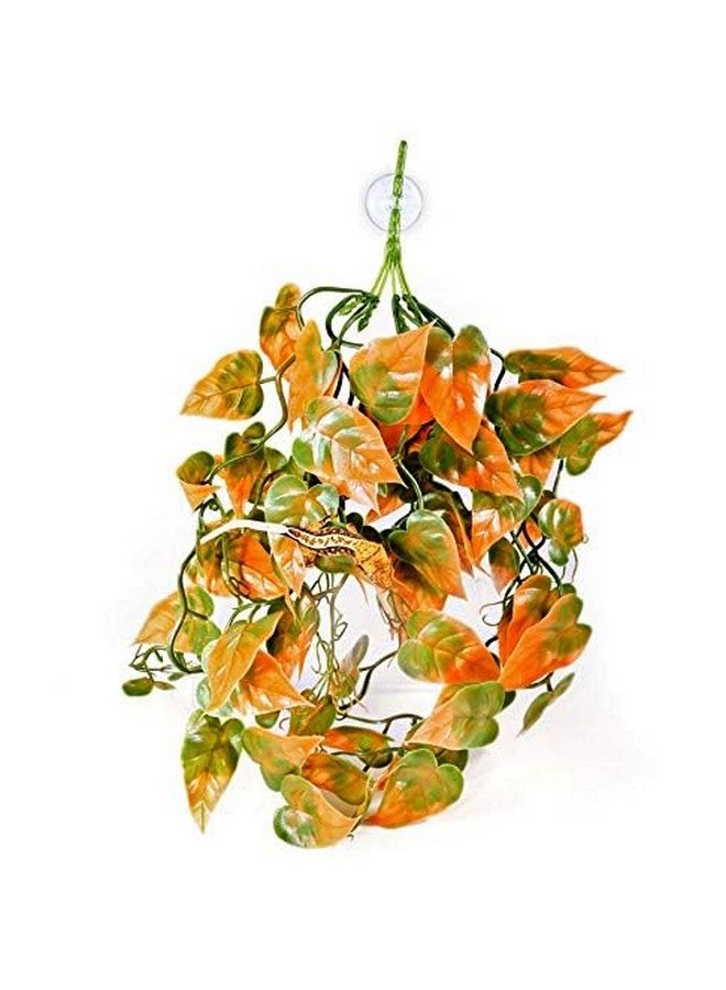 Pangea Pangea Hanging Plants Deluxe Decor for Reptile Enclosure Habitat (Orange)  - Image 3