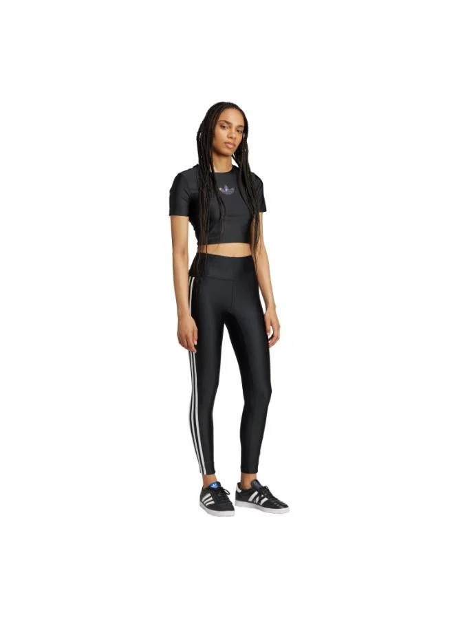 Adidas Originals BLACK Rhinestone Trefoil T-shirt for Women | Best Price UAE