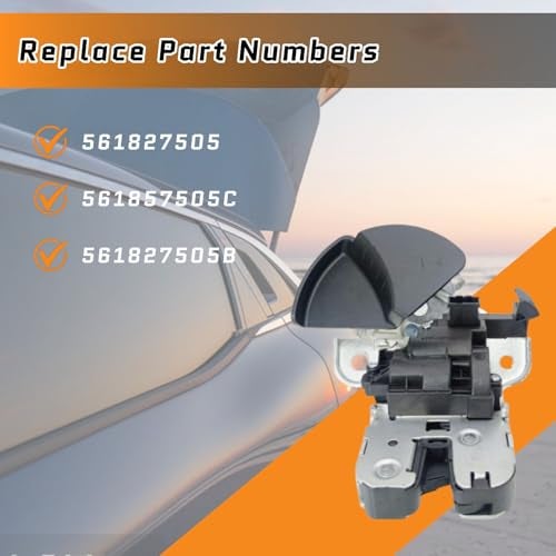 McrGinly Car Tailgate Boot Rear Trunk Latch Lock Actuator Compatible with Passat 2012-2022 561827505 561857505C 561827505B - Image 2