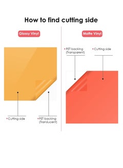 Rightsure 12" x 12" Permanent Vinyl Sheets, 40Colors Adhesive Vinyl Bundle, Outdoor Waterproof Permanent Vinyl for All Cutting Machine, DIY Craft Decor for Mug, Home, Wall, Car Decals, 50Sheets  - Image 3